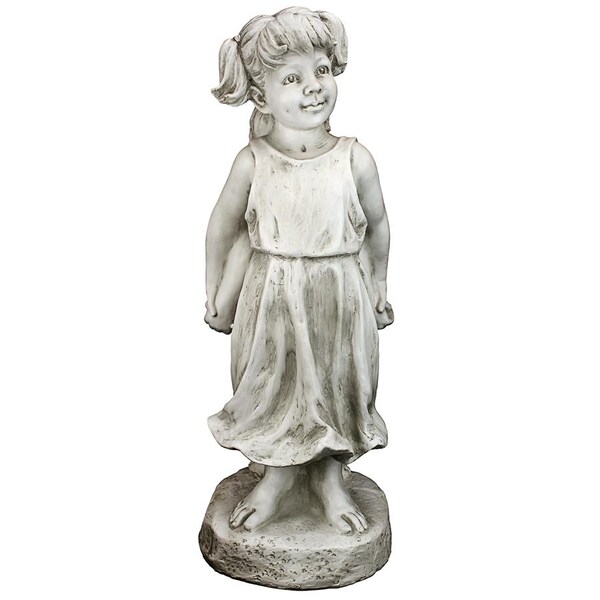 Design Toscano Back to Back Brother and Sister Garden Children Statue - SH380181