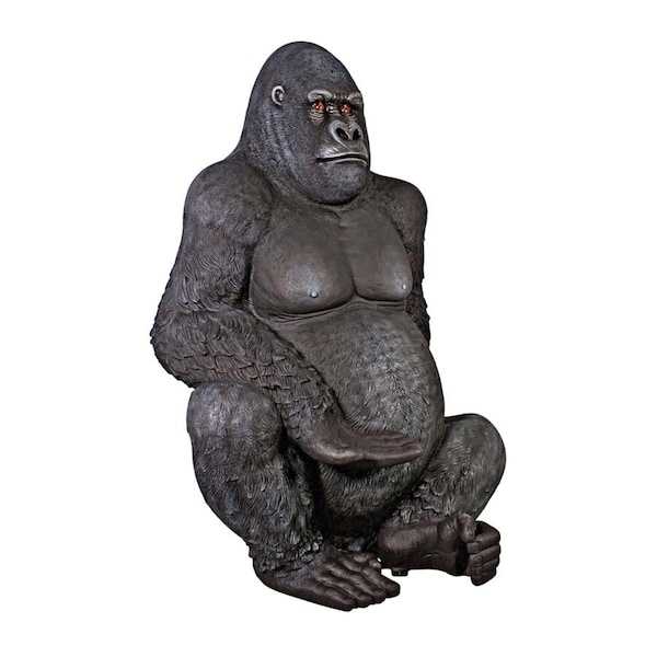 Design Toscano Giant Male Silverback Gorilla Statue - NE110088