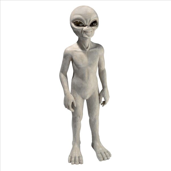 Design Toscano The Out-of-this-World Alien Extra Terrestrial Statue: Large - LY612299