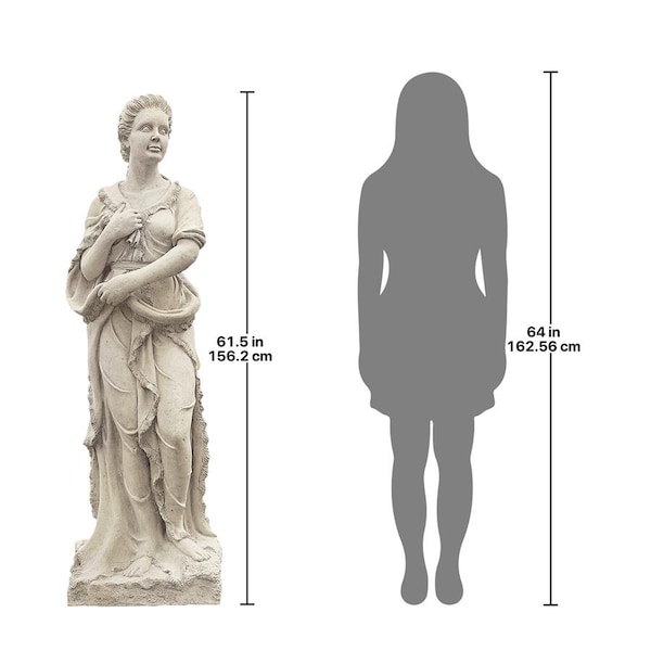 Design Toscano The Four Goddesses of the Seasons Statue: Winter Statue - NE90060