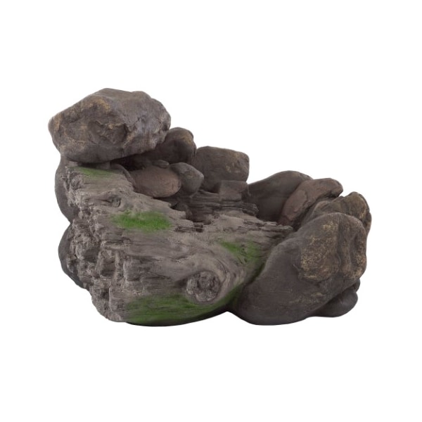 Nature Spring Outdoor Water Fountain with Stone Waterfall, Natural Looking Rock and Sound for Decor on Patio, Lawn - 815623QNN