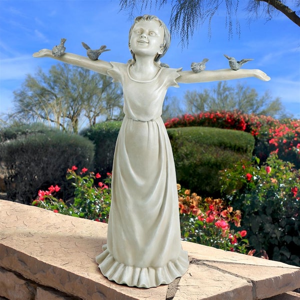 Design Toscano Basking in God's Glory Little Girl Statue: Large - EU340125