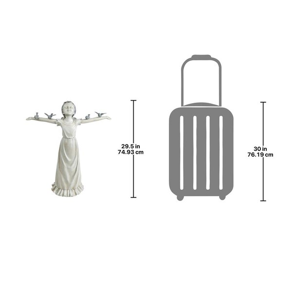 Design Toscano Basking in God's Glory Little Girl Statue: Large - EU340125