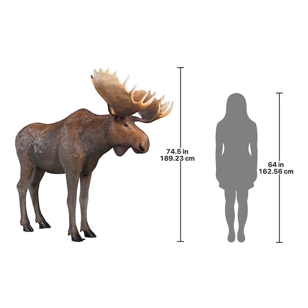 Design Toscano North American Majestic Moose Full Scale Animal Statue - NE170211