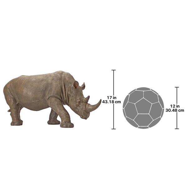 Design Toscano South African Rhino Garden Sculpture - KY71133