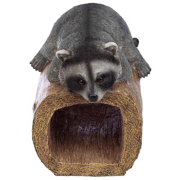 Design Toscano Raider the Raccoon Gutter Guardian Downspout Statue - QM13071