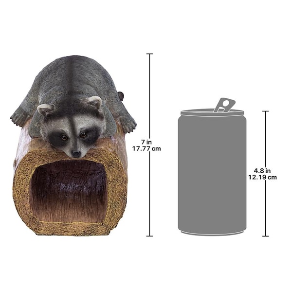 Design Toscano Raider the Raccoon Gutter Guardian Downspout Statue - QM13071
