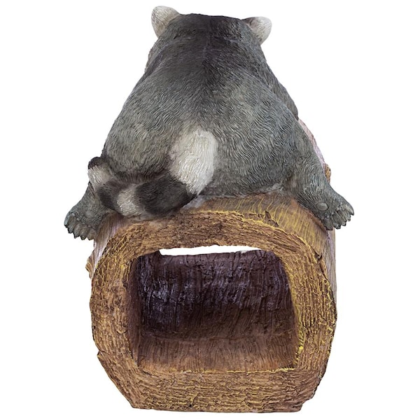 Design Toscano Raider the Raccoon Gutter Guardian Downspout Statue - QM13071