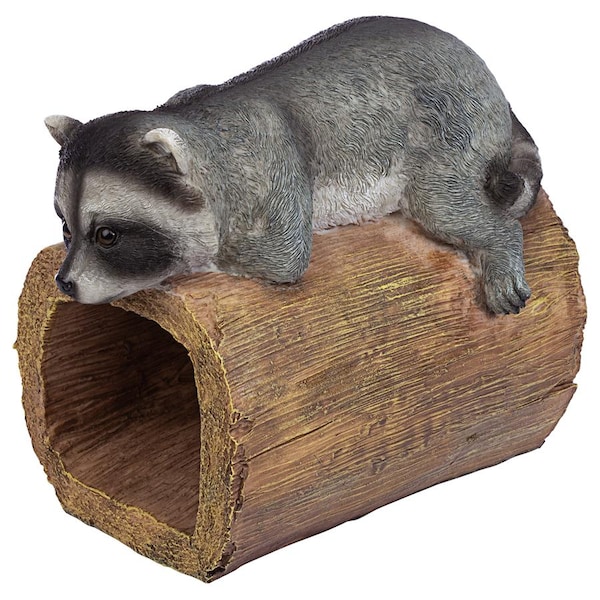 Design Toscano Raider the Raccoon Gutter Guardian Downspout Statue - QM13071