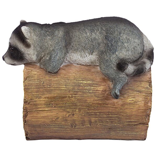 Design Toscano Raider the Raccoon Gutter Guardian Downspout Statue - QM13071