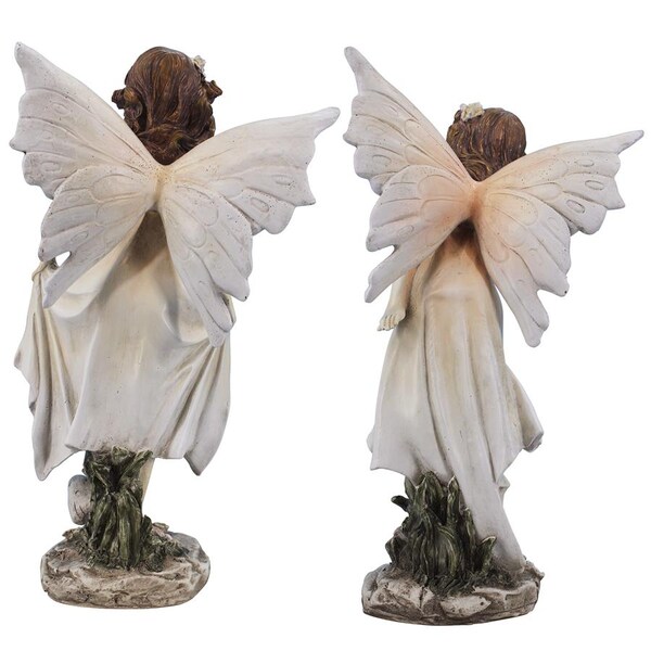 Design Toscano Wildflower Meadows Fairies Garden Statues: Set of Two - LY97921