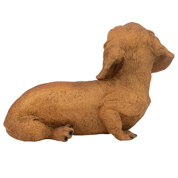Design Toscano Brown Dachshund Puppy Dog Statue - CF3239