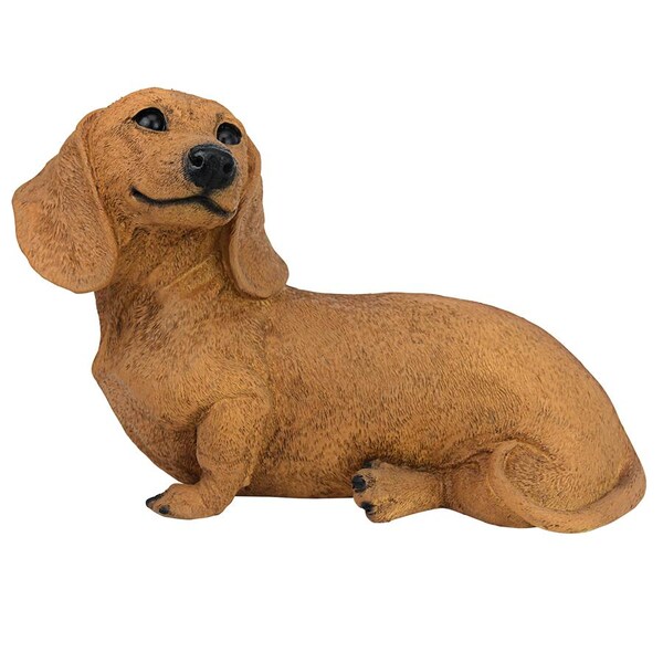 Design Toscano Brown Dachshund Puppy Dog Statue - CF3239