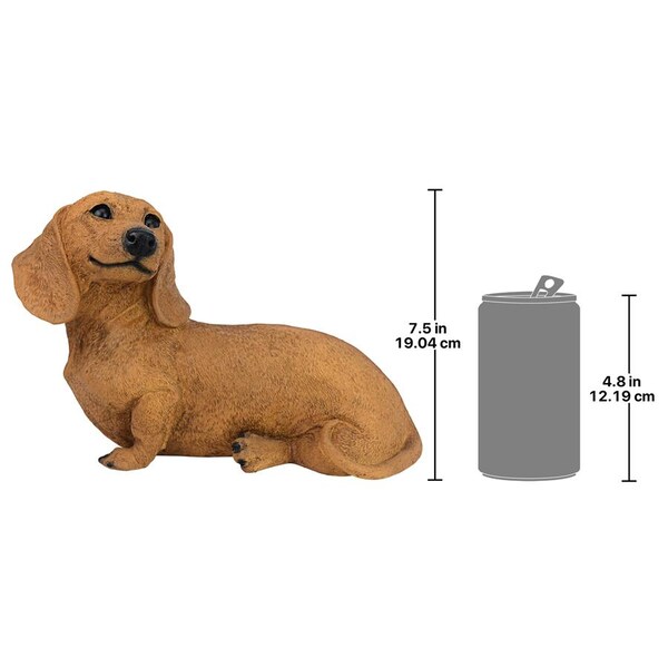 Design Toscano Brown Dachshund Puppy Dog Statue - CF3239
