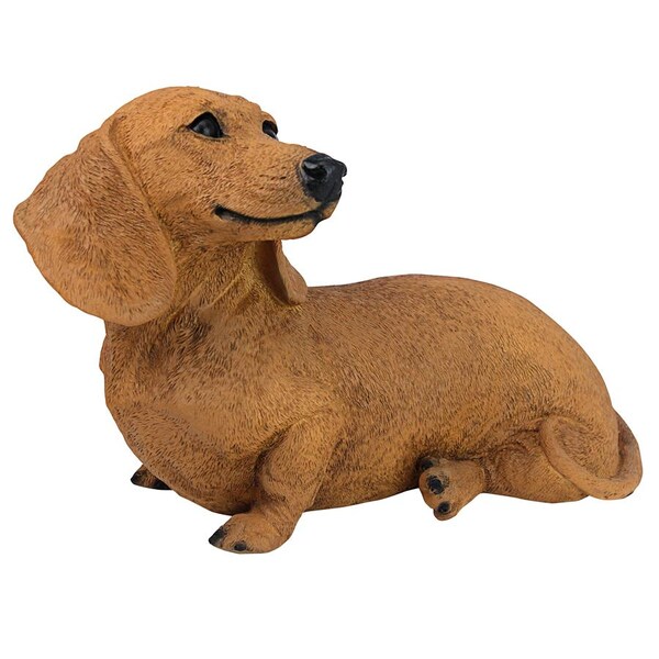 Design Toscano Brown Dachshund Puppy Dog Statue - CF3239