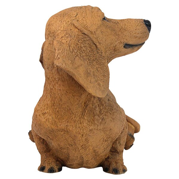 Design Toscano Brown Dachshund Puppy Dog Statue - CF3239