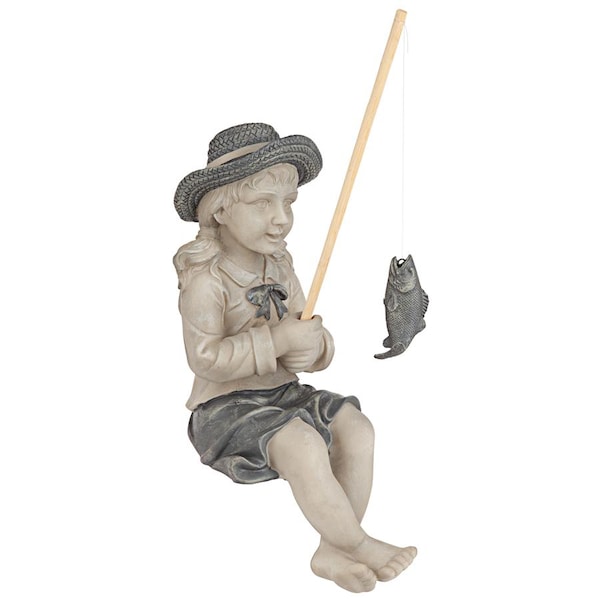 Design Toscano Nellie s Big Catch Fisherwoman Statue: Medium - AL18606