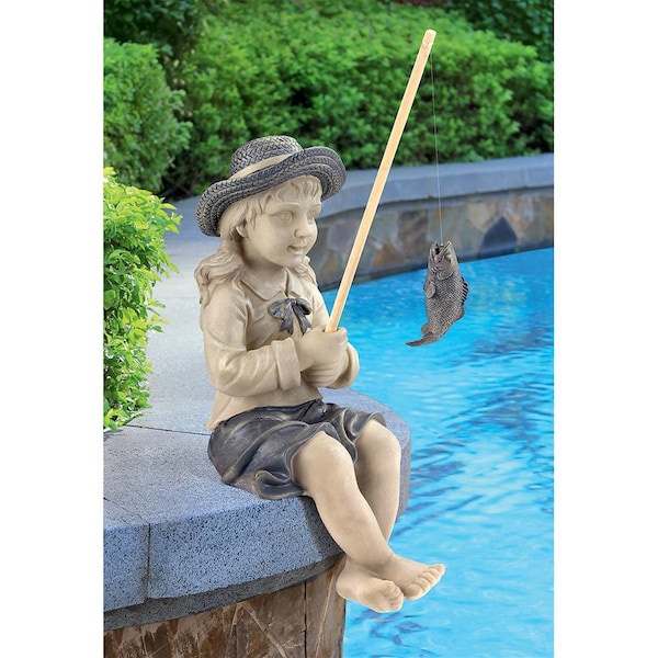 Design Toscano Nellie s Big Catch Fisherwoman Statue: Medium - AL18606