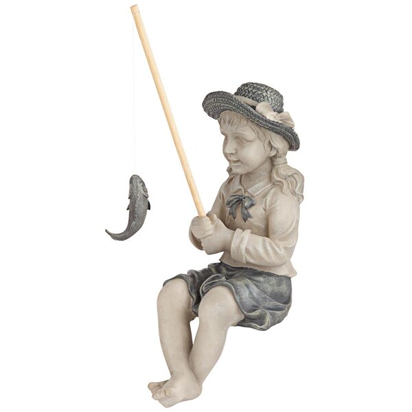 Design Toscano Nellie s Big Catch Fisherwoman Statue: Medium - AL18606
