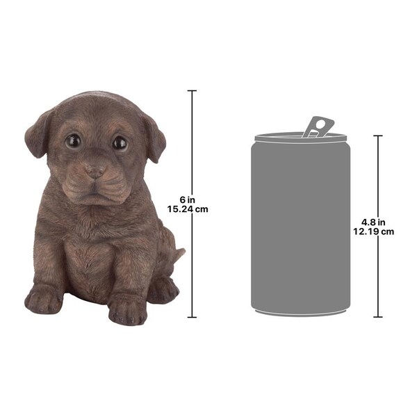 Design Toscano Chocolate Lab Puppy Partner Collectible Dog Statue - JQ110867