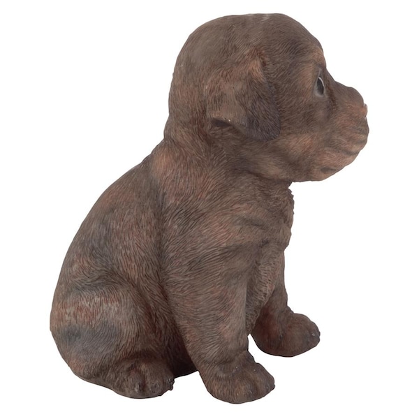Design Toscano Chocolate Lab Puppy Partner Collectible Dog Statue - JQ110867