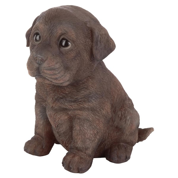 Design Toscano Chocolate Lab Puppy Partner Collectible Dog Statue - JQ110867