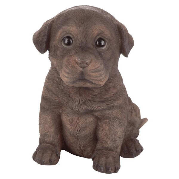 Design Toscano Chocolate Lab Puppy Partner Collectible Dog Statue - JQ110867