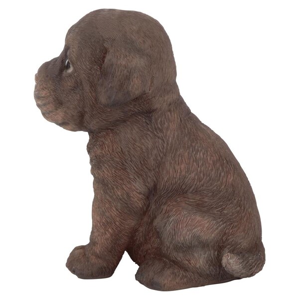 Design Toscano Chocolate Lab Puppy Partner Collectible Dog Statue - JQ110867