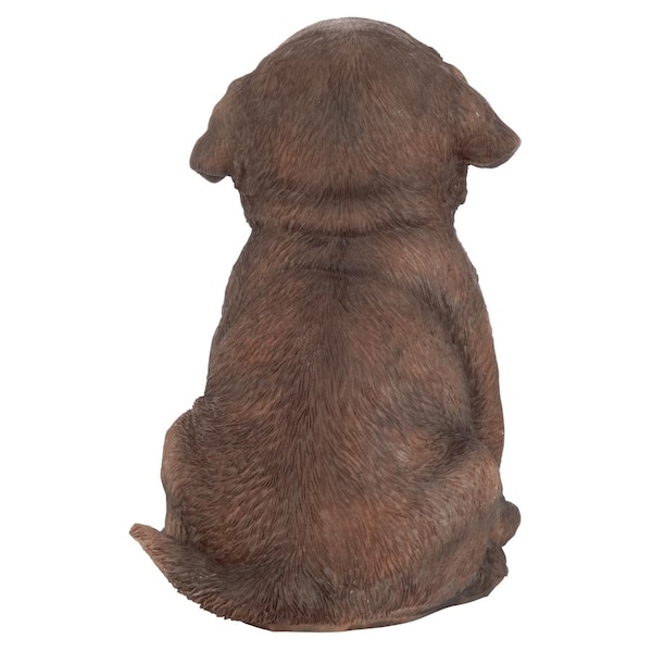 Design Toscano Chocolate Lab Puppy Partner Collectible Dog Statue - JQ110867