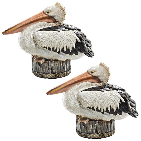 Design Toscano Dock of the Bay Pelican Statues: Set of Two - QM922398