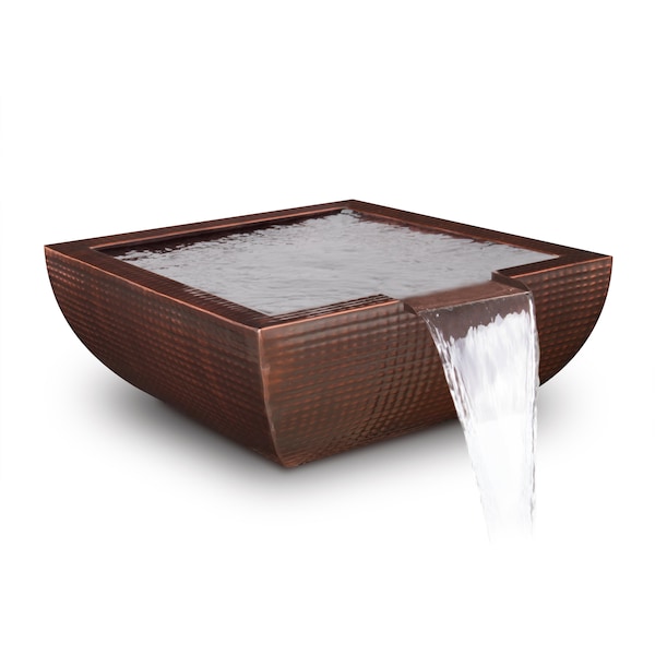 The Outdoor Plus 30 Avalon Hammered Copper Water Bowl - OPT-30AVCPWO