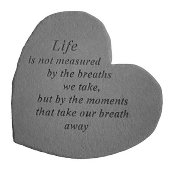 Kay Berry Great Thought Hearts- Life is not measured. - 8603