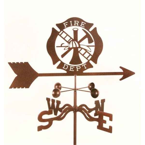 Ez Vane EZ Vane EZ1706-DK Fire Department Weathervane with Deck Mount - EZ1706-DK