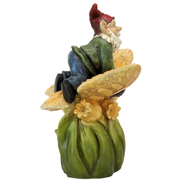 Design Toscano On a Butterfly's Back Garden Gnome Statue - SH380879