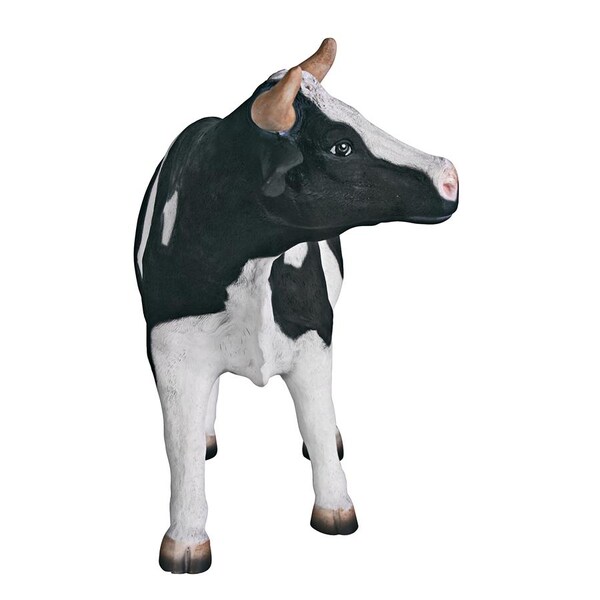 Design Toscano The Grande-Scale Wildlife Animal Collection: Holstein Cow Statue - NE80139