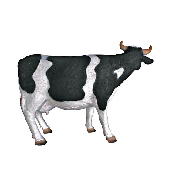 Design Toscano The Grande-Scale Wildlife Animal Collection: Holstein Cow Statue - NE80139