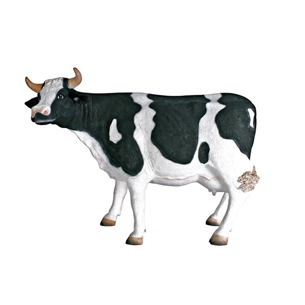 Design Toscano The Grande-Scale Wildlife Animal Collection: Holstein Cow Statue - NE80139