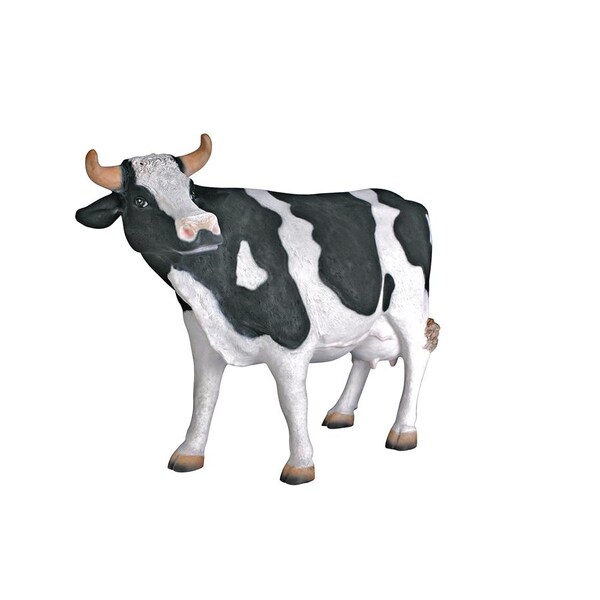 Design Toscano The Grande-Scale Wildlife Animal Collection: Holstein Cow Statue - NE80139