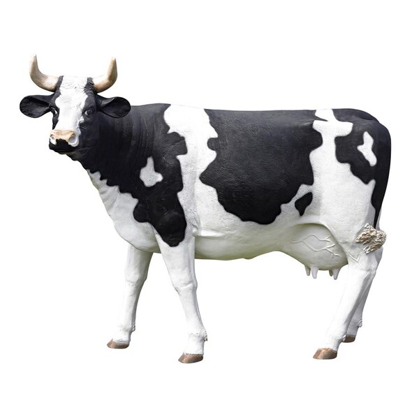 Design Toscano The Grande-Scale Wildlife Animal Collection: Holstein Cow Statue - NE80139