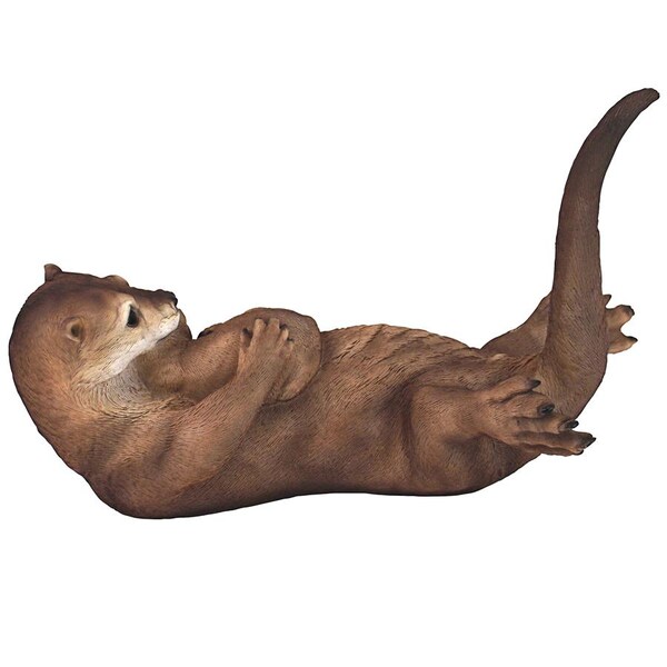Design Toscano Embracing Love Mother and Child Otter Statue - JQ8349