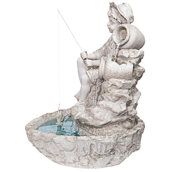 Design Toscano Little Fisherman at the Fishin' Hole Sculptural Fountain - KY697