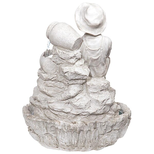 Design Toscano Little Fisherman at the Fishin' Hole Sculptural Fountain - KY697