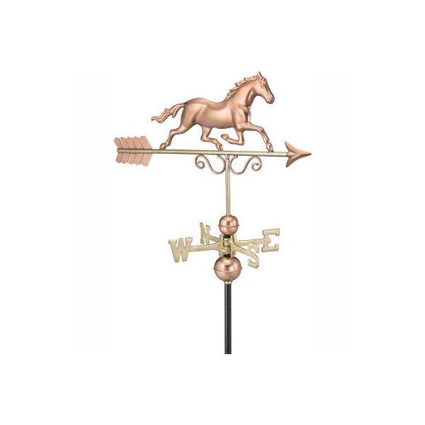 Good Directions Good Directions Galloping Horse Weathervane - Polished Copper - 1974P