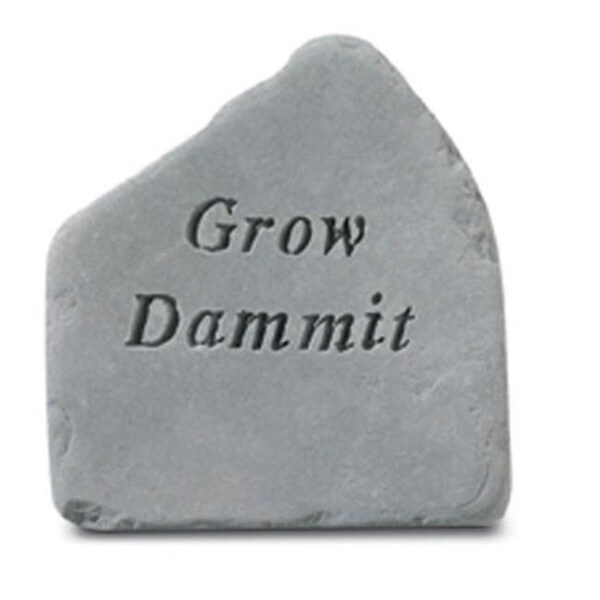 Kay Berry Kay Berry 81220 8" x 8.5" Grow Dammit Garden Stone - 81220