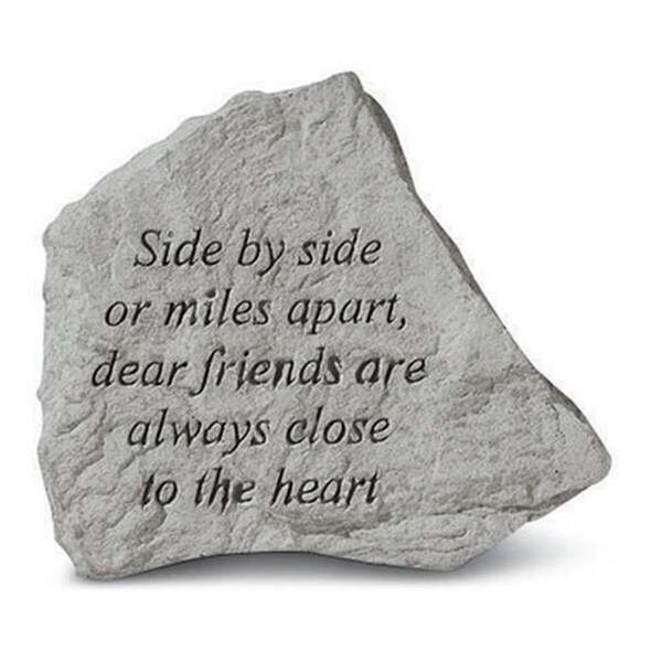 Kay Berry - Inc. Side By Side Or Miles Apart - Garden Accent - 5.25 Inches x 4.5 Inches - KA313542