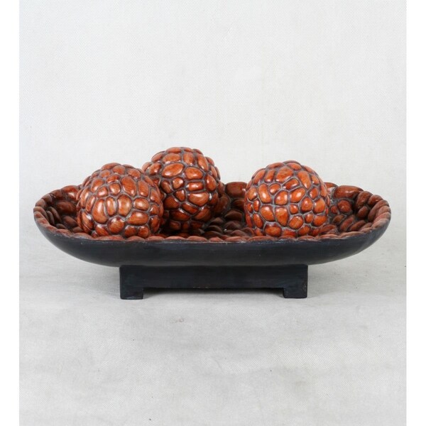Dwellingdesigns 4 in. Bowl with 3 Piece Spheres - DW2637980