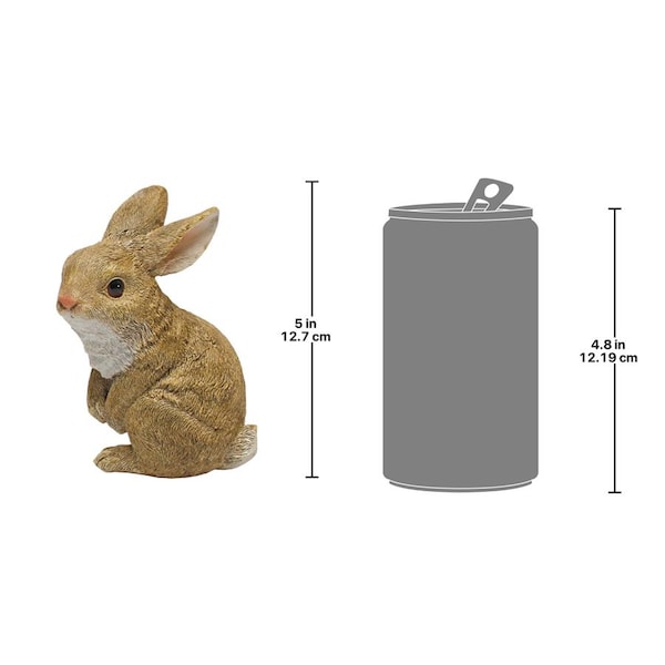 Design Toscano The Bunny Den, Garden Sitting Rabbit Statue - QM200802