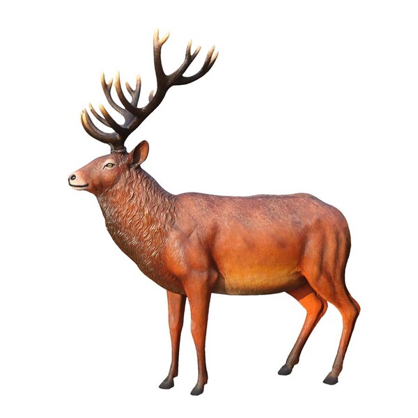 Design Toscano Grande-Scale Red Deer Buck Statue - NE140044