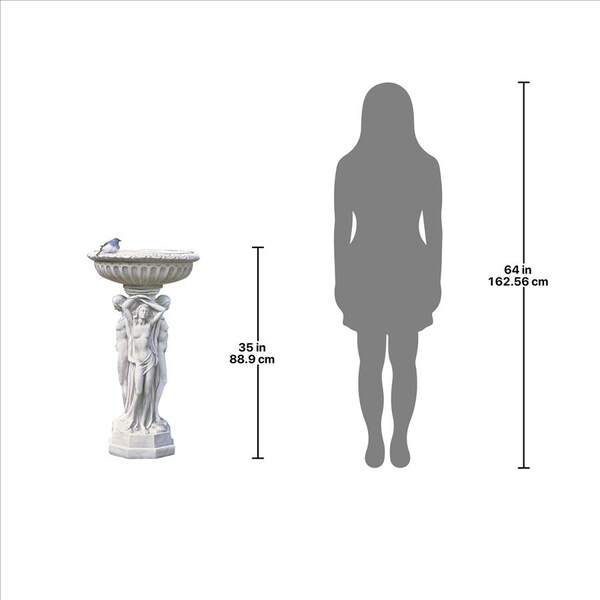 Design Toscano Column of the Maenads Pedestal Font - OS59146