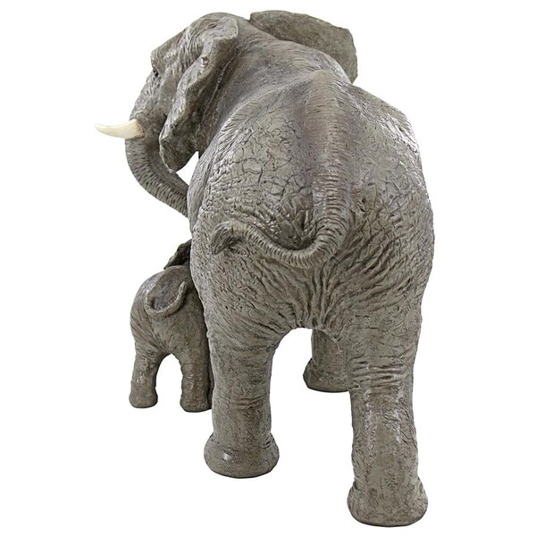 Design Toscano Herd Mentality Mother and Calf Elephant Statue - QM3160800